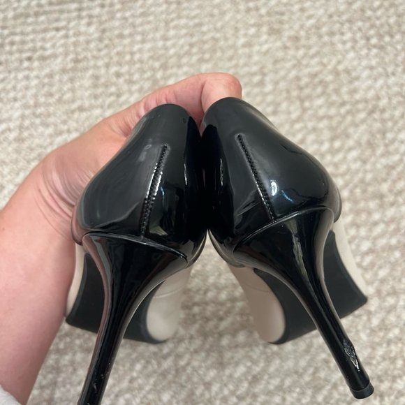 Seychelles white black pumps heels size 6 - Picture 4 of 9